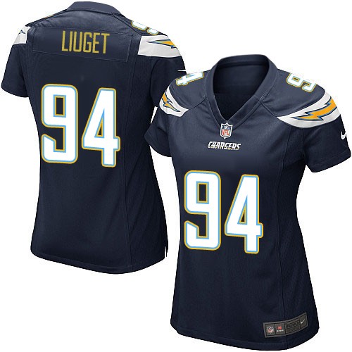 Women's Game Corey Liuget Nike Jersey Navy Blue Home - #94 NFL Los Angeles Chargers